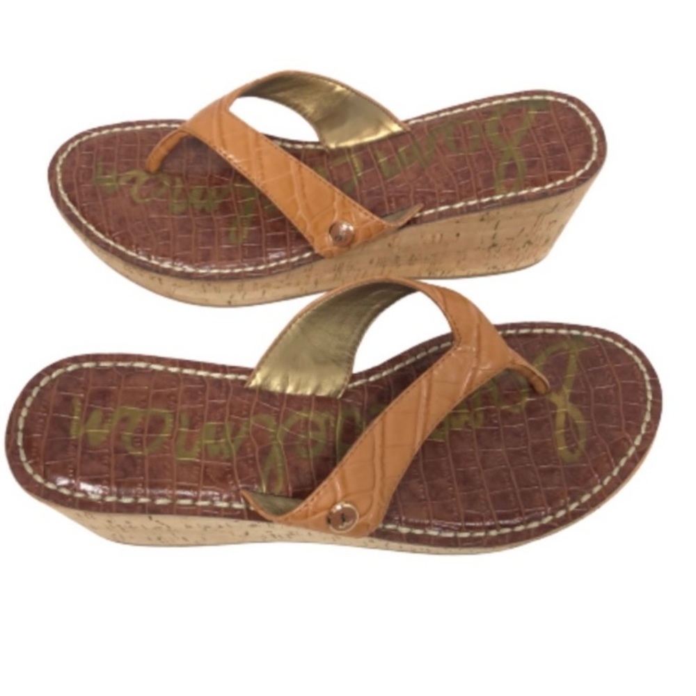 Sam Edelman Romy Wedge Thong Sandals 10